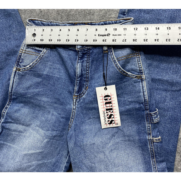 Guess Originals Jeans Womens 25 Blue Carpenter Pant GO Deep Blue Wash Denim - Picture 2 of 16
